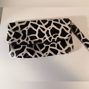 Black and White Patterned Clutch
